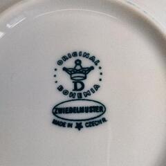 0422-090  お皿 カールスバード　ボヘミア　ブルーオニオンの画像