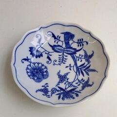 0422-091  お皿 カールスバード　ボヘミア　ブルーオニオン