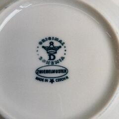 0422-091  お皿 カールスバード　ボヘミア　ブルーオニオンの画像