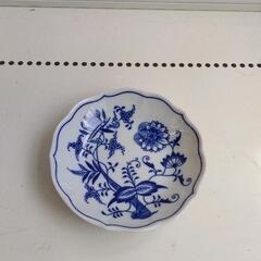 0422-093  お皿 カールスバード　ボヘミア　ブルーオニオン