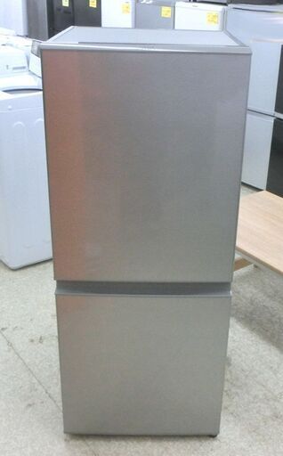 美品 冷蔵庫 2ドア 126L 2022年製 アクア AQR-13M シルバー 右開き 100Lクラス AQUA 単身 新生活 札幌 