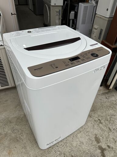 【動作保証あり】SHARP シャープ 2023年 ES-GE6G 6.0kg 洗濯機【管理KRS665】