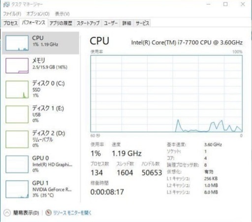 DELL XPS 8920　R
TX 2060 SUPER　Windows 10 