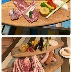 (6242) 木製 カッティングボード 5枚 52cm 飲食店 カフェ 店舗用 業務用 キッチン用品の画像