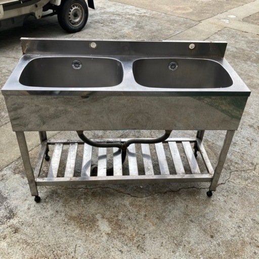 お値下げしました　業務用2層式シンク