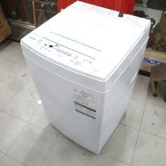 洗濯機 4.5kg 2019年製 TOSHIBA AW-45M7 ホワイト 白 全自動 家電 東芝 苫小牧西店の画像