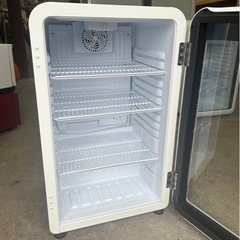 札幌市内配送可 21年製 Hijiru ヒジル 95L レトロ冷蔵ショーケース HJR-RK100WT LED灯 ホワイト 05 