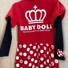 BABYDOLL ディズニー　長袖　ワンピース　100㎝　ミニーちゃん　子供服　ハロウィン　の画像