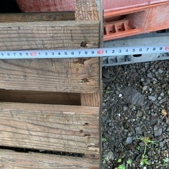 木製　パレットの画像