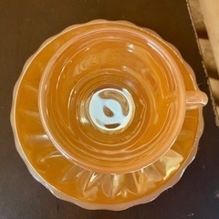 【愛品館 江戸川店】アンカーホーキング ファイヤーキング ピーチラスタ シェル デミタスカップ&ソーサー6客セットID:102-027242-007の画像