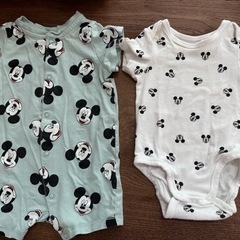 Ｈ＆Ｍ　ミッキー 2-4months baby服 肌着 2枚セット☺︎