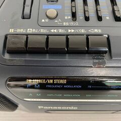 【Panasonic】 パナソニック ラジカセ カセットデッキ 昭和レトロ アンティーク RX-FT53 2006年製の画像