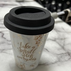 フランフラン 大理石　ゴールドシノワズリのサーモタンブラー  ダ...