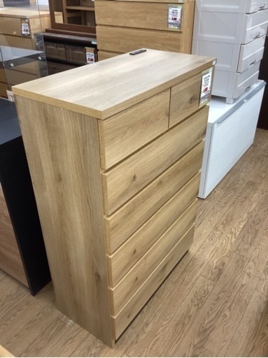 KD-54【新入荷　リサイクル品】コンセント付き　ハイチェスト　ナチュラル