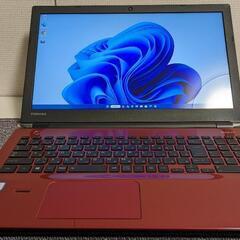 商談中◇東芝☆7世代Corei7 SSD搭載 ☆お洒落なワインレッドカラー☆
