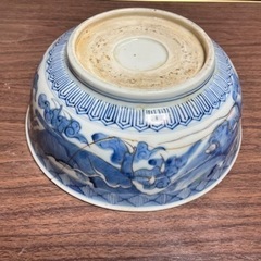 骨董　九谷焼　　金継ぎ　深鉢 の画像
