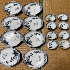 骨董　刺身皿　醤油皿 7セットの画像
