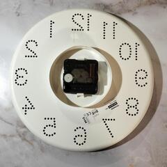 【美品】IKEA イケア 掛け時計 ホワイト 25 cmの画像