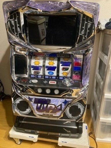 ディスクアップ　白パネル　不要機　スロット　実機　台付き