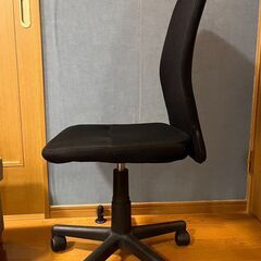 【お渡し確定しました】引渡は5/28まで｜パソコンデスク チェア セット 幅120cm ブラックの画像