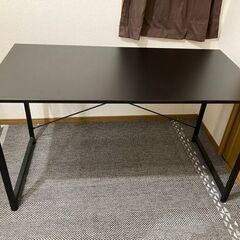 【お渡し確定しました】引渡は5/28まで｜パソコンデスク チェア セット 幅120cm ブラックの画像