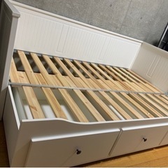 IKEA ヘムネス　デイベッドフレーム（引き出し×3）, ホワイト, 80x200 cmの画像