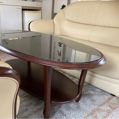 maruni 高級アンティーク家具　ラブシートセンターテーブルの画像