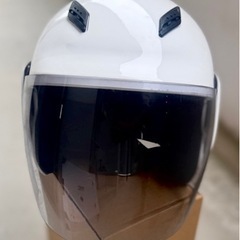 ジェット型ヘルメット 125cc以下 パールホワイト（bws-202)の画像