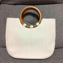 ウッドハンドルバッグ