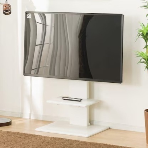 (組み立て済・新品未使用)ニトリ　壁寄せテレビスタンド