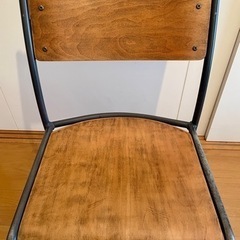 journal standard furniture ダイニングチェア　ビンテージ風　アイアンフレームの画像