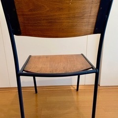 journal standard furniture ダイニングチェア　ビンテージ風　アイアンフレームの画像