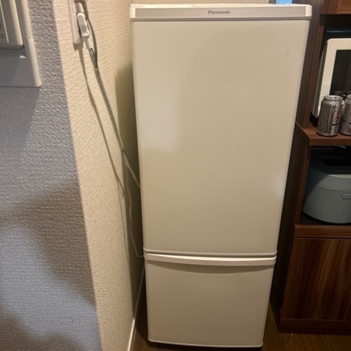 美品【Panasonic】 2023年製 2ドア冷蔵庫168L ホワイト 2ドア冷蔵庫 2023年製 168L パナソニック