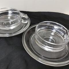 【お取引中】【新品未使用】新古品　HOYA ガラスカップ & ソ...