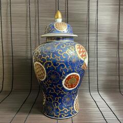 『飾り壺』GOLD IMARI　古伊万里様式　骨董品　高さ33cmの画像