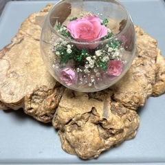 切り株花台　