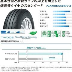  TOYO TIRES　トーヨータイヤ  NANOENERGY3　155/65R14 　４本セット工賃込の画像
