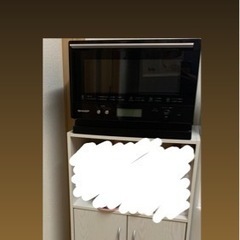 食器棚 ロータイプ レンジ台 本棚