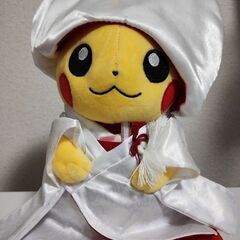 手渡し　ピカチュウ　和婚　メス　ぬいぐるみ