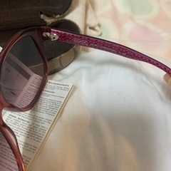 coachサングラス付属品付きの画像