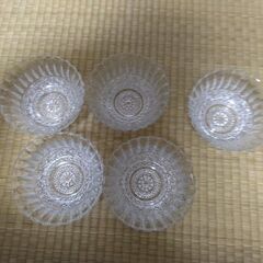 お得★★得新品高級ガラス小鉢5個4000円を399円