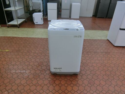 ID 182523　洗濯機7K　シャープ　２０２１年　ES-GE7E-W