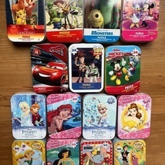 ディズニー　缶入りパズル  