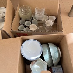 レトロ　グラス　食器 茶器　カレー皿の画像
