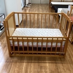 ベビーベッド【町田市再生家具】240250の画像
