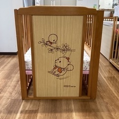 ベビーベッド【町田市再生家具】240250の画像