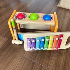 【知育玩具】　ハープ　木のおもちゃ　