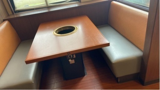 飲食店　無煙ロースターテーブル　1セット 