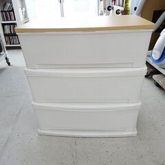 売約済！【恵庭】☆中古品☆ニトリ 木目調天板チェスト 3段 Pa...