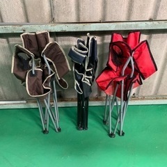 アウトドアチェア　ラウンジチェア　3脚セット②の画像